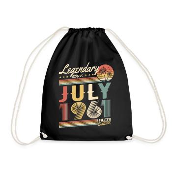 Legendary Since July 1961 Limited Edition - Turnbeutel - Schwarz - Vorne