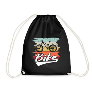 VTT VTT Nature Montagnes Retro Wave Vintage - Sac de sport léger - noir - Devant