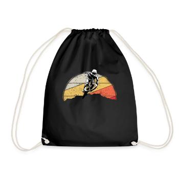 VTT VTT Nature Montagnes Rétro Vintage - Sac de sport léger - noir - Devant
