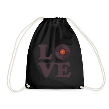 Disc Jockey DJ Rave Synthesizer Gift CD Mixer - Drawstring Bag - black - Front