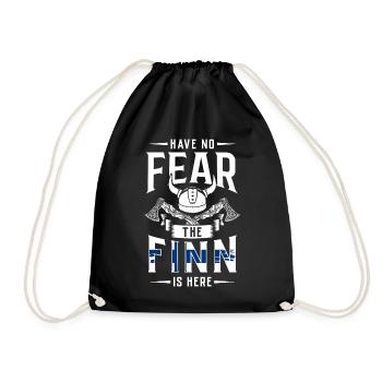 Finnland Tshirt Finland Skandinavien - Turnbeutel - Schwarz - Vorne