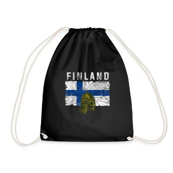 Finlande Gift Scandinavia Finlande Suomi Finne - Sac de sport léger - noir - Devant