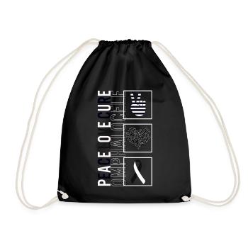 Peace Love Cure Omphalocele T Shirt - Sac de sport léger - noir - Devant