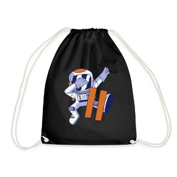 11th Birthday Astronaut 11 Years Space Galaxy - Drawstring Bag - black - Front