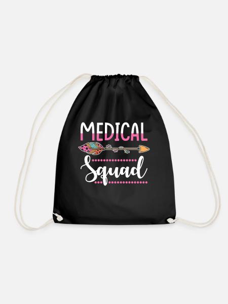 Medzinerin Medizin Gruppe Frauen - Turnbeutel - Schwarz