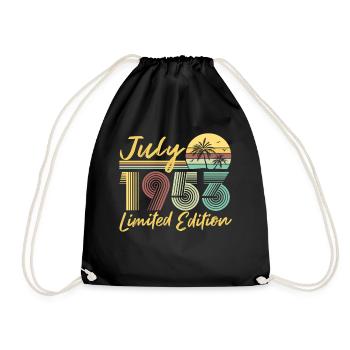 Juillet 1953 Cadeau d’anniversaire en édition limitée - Sac de sport léger - noir - Devant