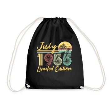 Juillet 1955 Cadeau d’anniversaire en édition limitée - Sac de sport léger - noir - Devant