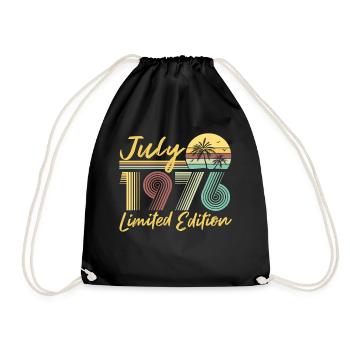 Juillet 1976 Cadeau d’anniversaire en édition limitée - Sac de sport léger - noir - Devant