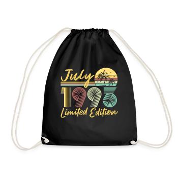 July 1993 Limited Edition Birthday Gift - Drawstring Bag - black - Front