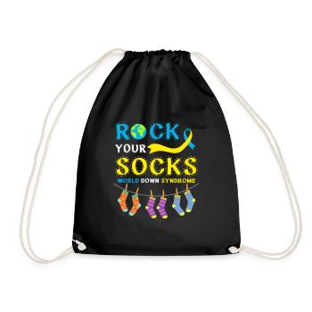 Rock Your Socks World Down Syndrome - Sac de sport léger - noir - Devant