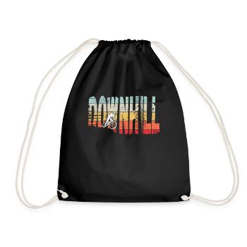 Descente VTT Nature Montagnes Retro Wave Vintage - Sac de sport léger - noir - Devant