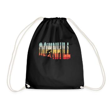 Descente VTT Nature Montagnes Retro Wave Vintage - Sac de sport léger - noir - Devant