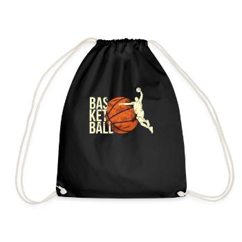 Basket-ball joueur de basket-ball basket-ball basket-ball - Sac de sport léger - noir - Devant