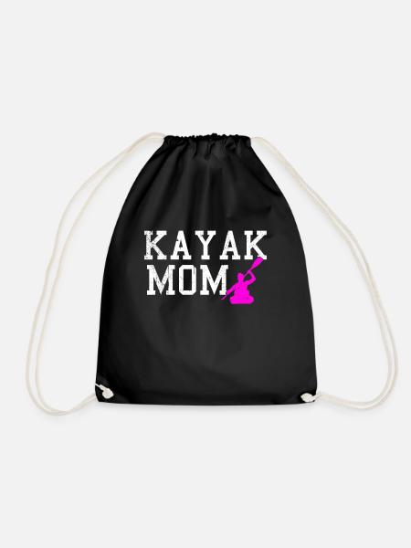 Kayak mom - Turnbeutel - Schwarz