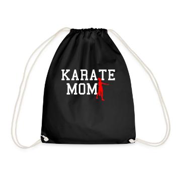 karate mom - Turnbeutel - Schwarz - Vorne