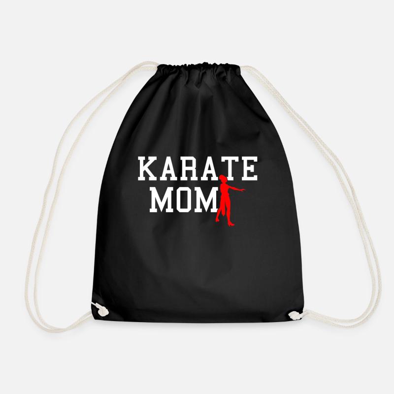 karate mom - Turnbeutel - Schwarz