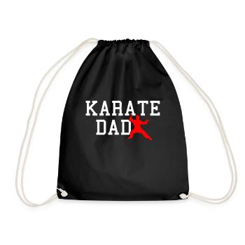 karate dad - Turnbeutel - Schwarz - Vorne