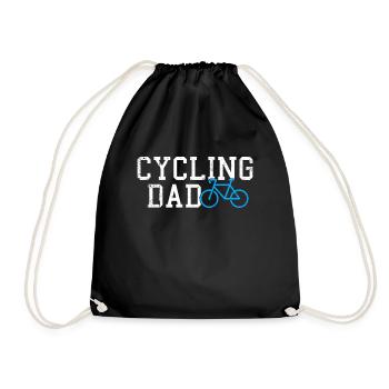 cycling dad - Turnbeutel - Schwarz - Vorne