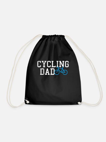 cycling dad - Turnbeutel - Schwarz