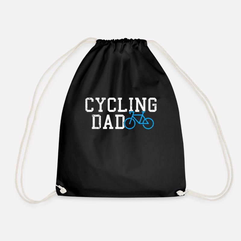 cycling dad - Turnbeutel - Schwarz