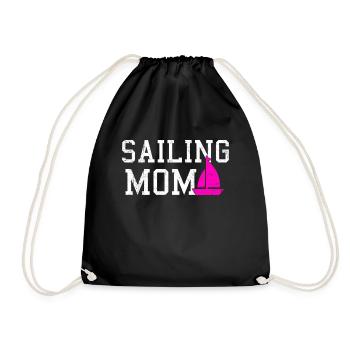 sailing mom - Turnbeutel - Schwarz - Vorne