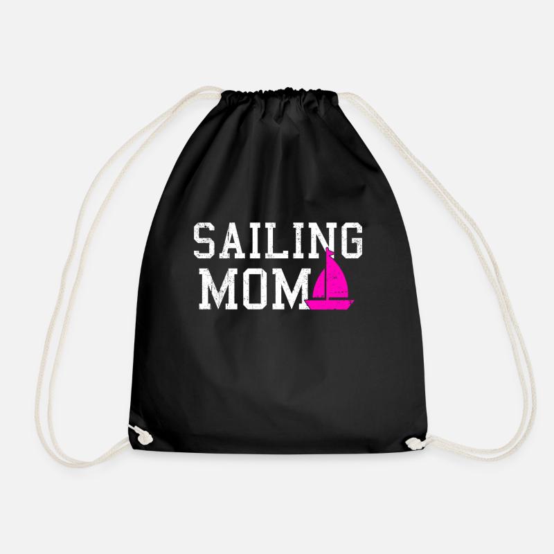 sailing mom - Turnbeutel - Schwarz