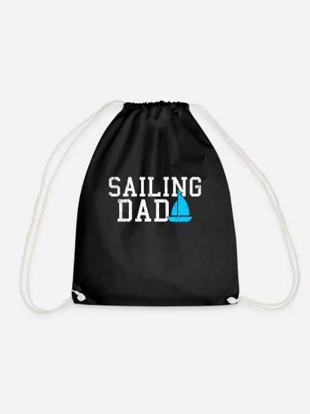sailing dad - Turnbeutel - Schwarz