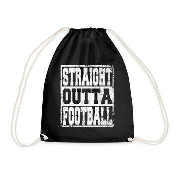 Football saying funny - Drawstring Bag - black - Front