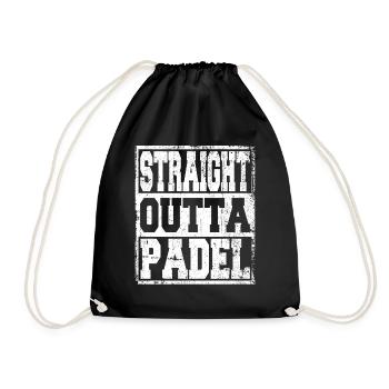 Padel Tennis Tennis Dicton Drôle - Sac de sport léger - noir - Devant