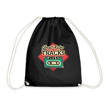 Grands titres rétro 2014 Cassette Vintage - Sac de sport léger - noir - Devant