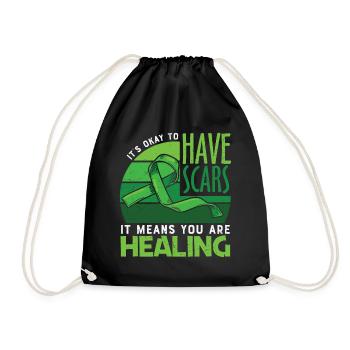 Mental Health Awareness - Drawstring Bag - black - Front