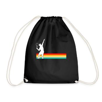 Tennis Rétro - Sac de sport léger - noir - Devant