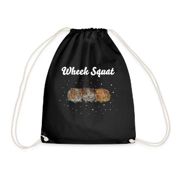 Wheek Squat Cochon d’Inde Cochon d’Inde - Sac de sport léger - noir - Devant