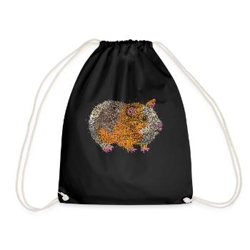 Guinea Pig Pig Pig - Drawstring Bag - black - Front