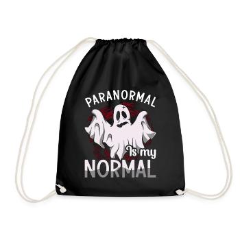 Ghost Hunter Paranormal Ghost Hunt Ghost Gift - Drawstring Bag - black - Front