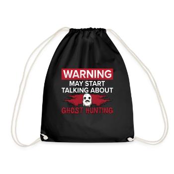 Ghost Hunter Paranormal Ghost Ghost Hunt Gift - Drawstring Bag - black - Front