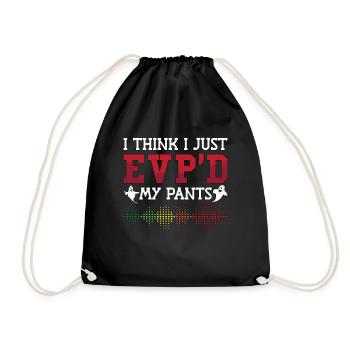 Ghost Hunter Ghost Hunt Ghost Paranormal Gift - Drawstring Bag - black - Front