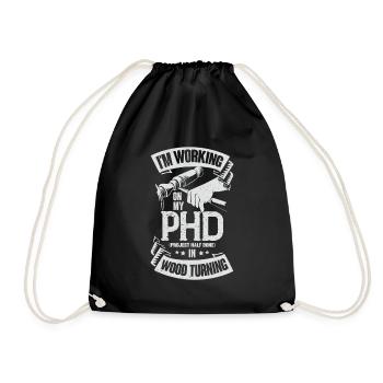 Tournage Bois Tournage Banc Turner Cadeau - Sac de sport léger - noir - Devant