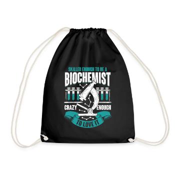 Biochemistry Profession Biochemist Gift - Drawstring Bag - black - Front