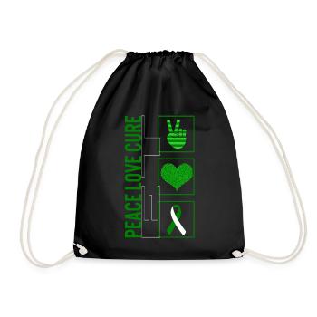Peace Love Cure ET T Shirt - Sac de sport léger - noir - Devant