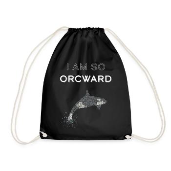 Killer Whale Killer Whale Killer Whale Orka - Drawstring Bag - black - Front