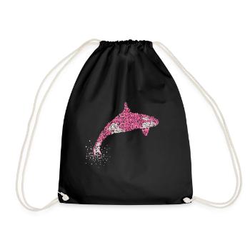 Killer Whale Killer Whale Killer Whale Orka - Drawstring Bag - black - Front
