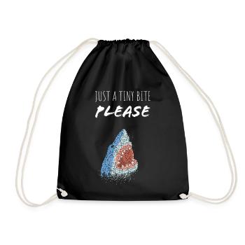 Shark Shark Shark Sharks Whales Ocean - Drawstring Bag - black - Front