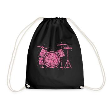 Drummer Queen Drums - Drawstring Bag - black - Front