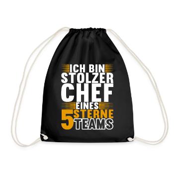 Abteilungsleiter Chef - Turnbeutel - Schwarz - Vorne