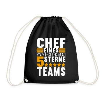 Abteilungsleiter Chef - Turnbeutel - Schwarz - Vorne