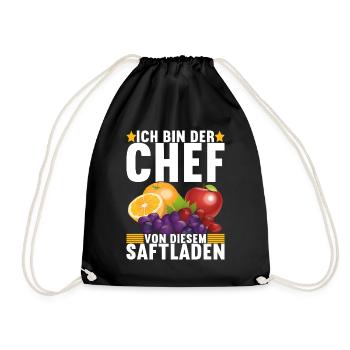 Abteilungsleiter Chef - Turnbeutel - Schwarz - Vorne