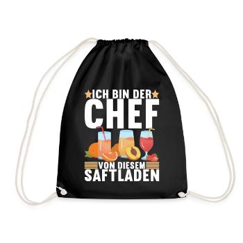 Abteilungsleiter Chef - Turnbeutel - Schwarz - Vorne