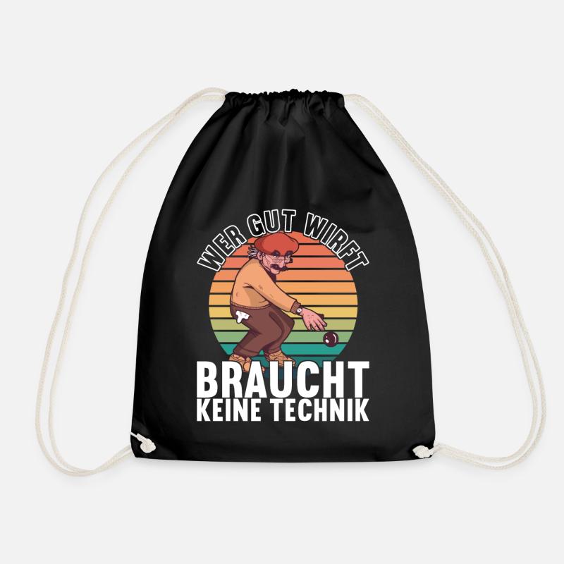 Boule Petanque - Turnbeutel - Schwarz