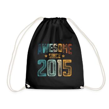 2015 Naissance Année de naissance - Sac de sport léger - noir - Devant